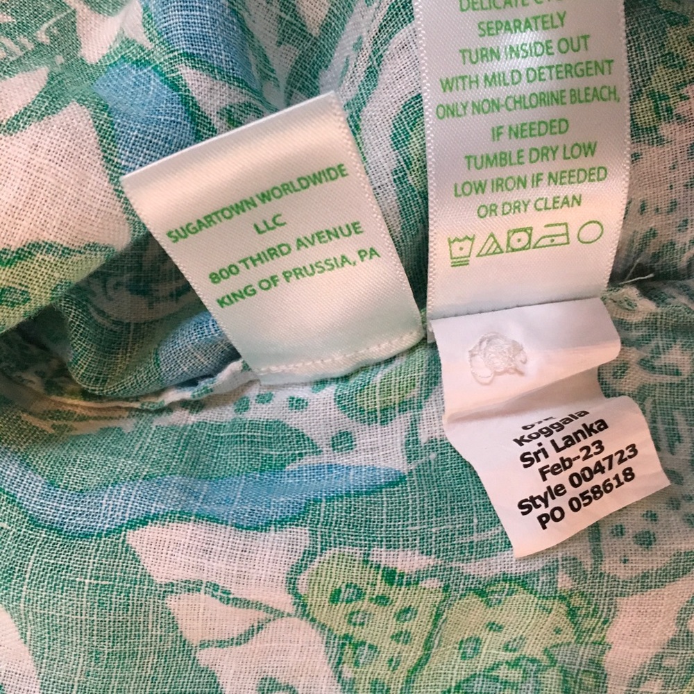 NWOT Lilly Pulitzer linen blouse - Picture 6 of 8